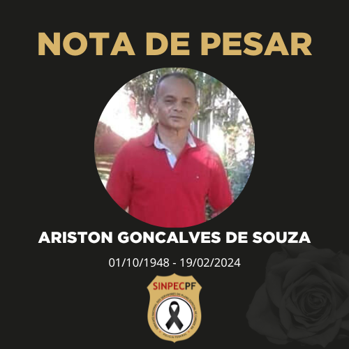 NOTA DE FALECIMENTO – ARISTON GONCALVES DE SOUZA*