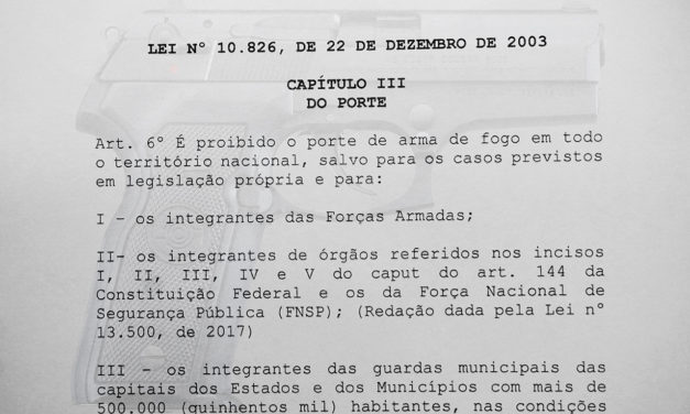 SinpecPF ingressa com ação coletiva contra proibição ao porte de arma