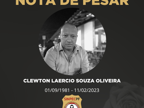 NOTA DE FALECIMENTO – CLEWTON LAERCIO SOUZA OLIVEIRA
