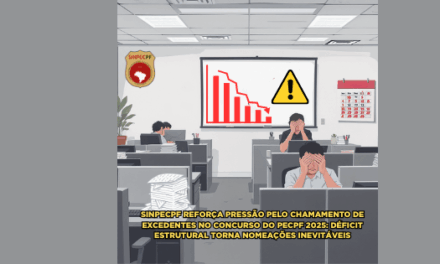 SINPECPF REFORÇA PRESSÃO PELO CHAMAMENTO DE EXCEDENTES NO CONCURSO DO PECPF 2025: DÉFICIT ESTRUTURAL TORNA NOMEAÇÕES INEVITÁVEIS
