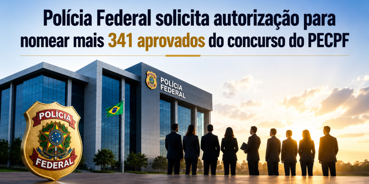 Polícia Federal solicita autorização para nomear mais 341 aprovados do concurso do PECPF