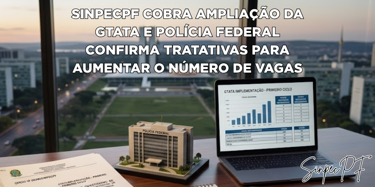 SINPECPF cobra ampliação da GTATA e Polícia Federal confirma tratativas para aumentar o número de vagas